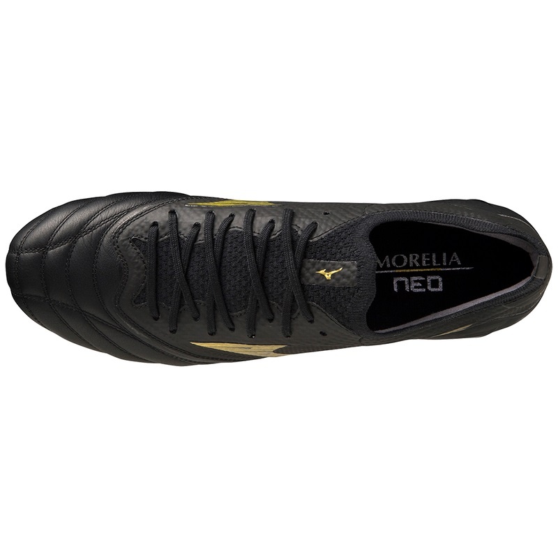 Mizuno Morelia Neo IV Beta Fodboldstøvler Dame Sort Guld Sort | Danmark M2784WE