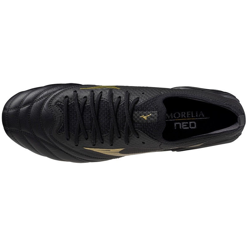 Mizuno Morelia Neo IV Beta Fodboldstøvler Dame Sort Guld Sort | Danmark M1926UX