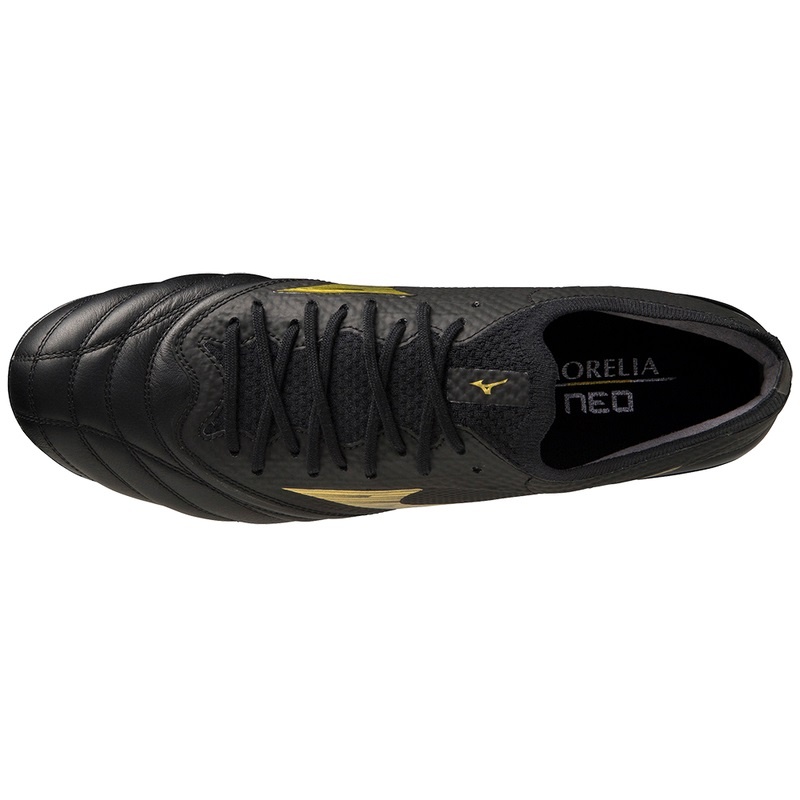 Mizuno Morelia Neo IV Beta Fodboldstøvler Herre Sort Guld Sort | Danmark M8265CM