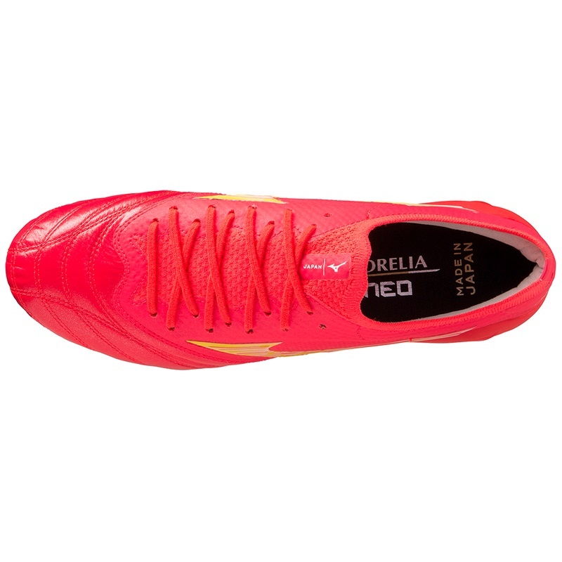 Mizuno Morelia Neo IV Beta Japan Fodboldstøvler Dame Koral | Danmark M6128PD