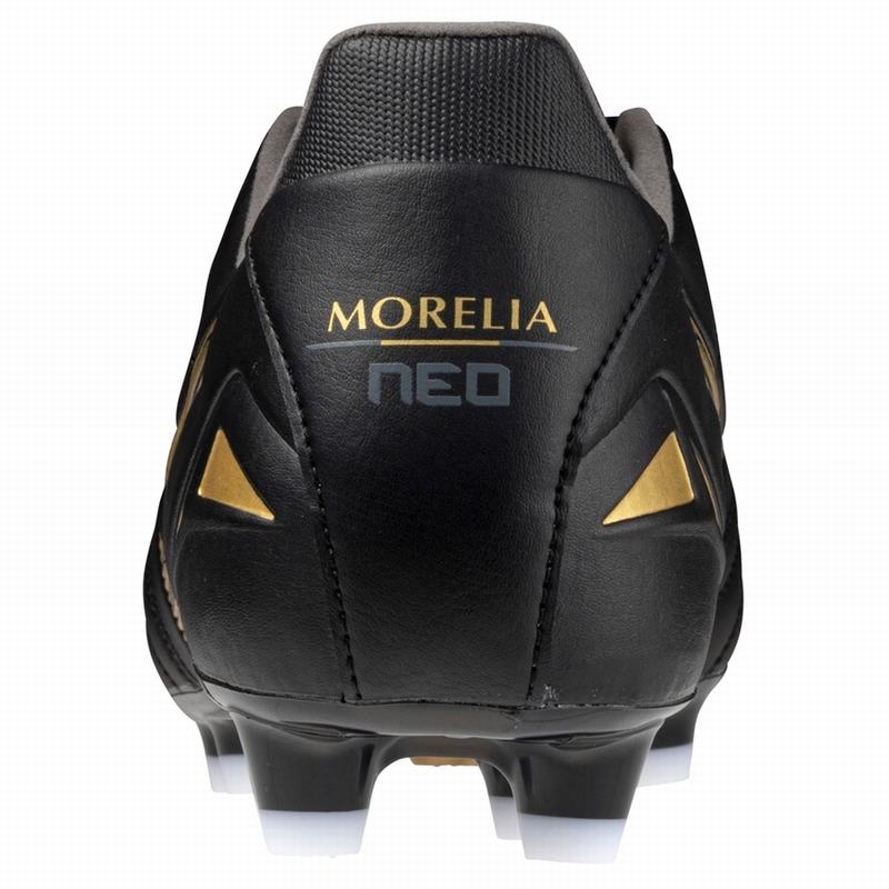 Mizuno Morelia Neo IV Pro Fodboldstøvler Dame Sort Guld Sort | Danmark M2896UN