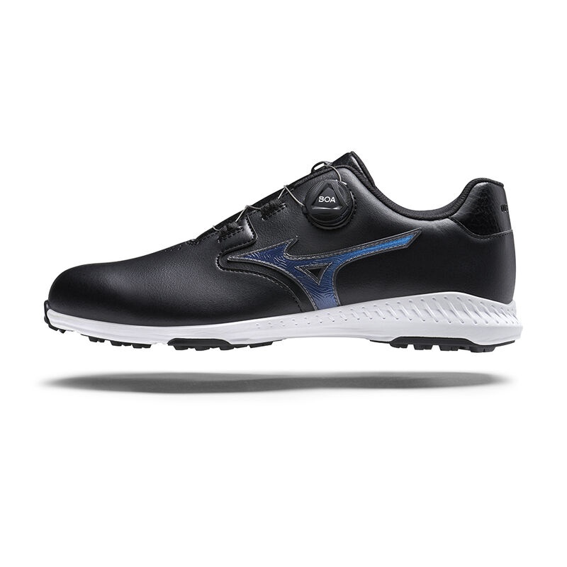 Mizuno Nexlite Gs Spikeless Golfsko Herre Sort Blå | Danmark M0146HE