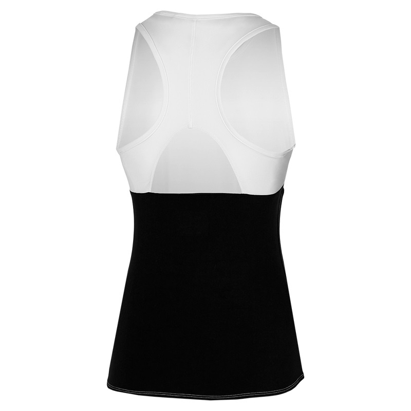 Mizuno Printed Tank Tank Top Dame Hvide Sort | Danmark M9418RD