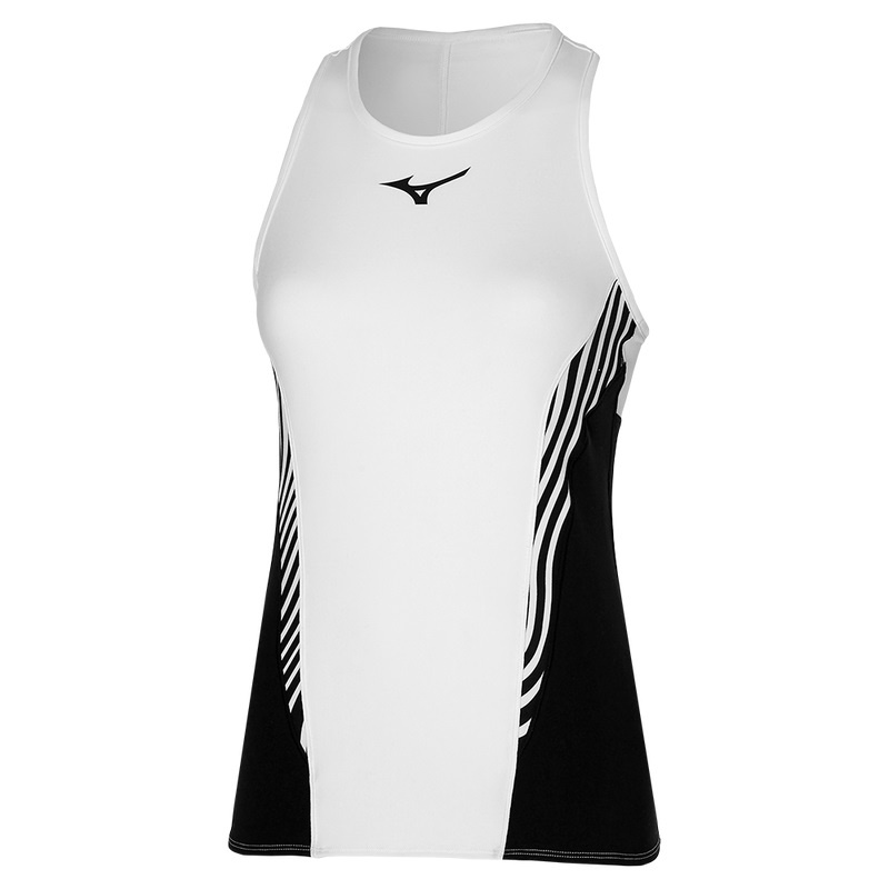 Mizuno Printed Tank Tank Top Dame Hvide Sort | Danmark M9418RD