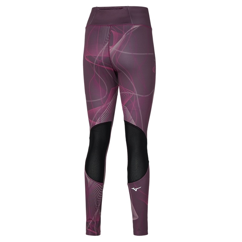 Mizuno Printed Tights Dame Lilla | Danmark M7845UN