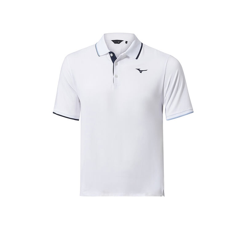 Mizuno QD Comp Plus Polo Herre Hvide | Danmark M8013UY