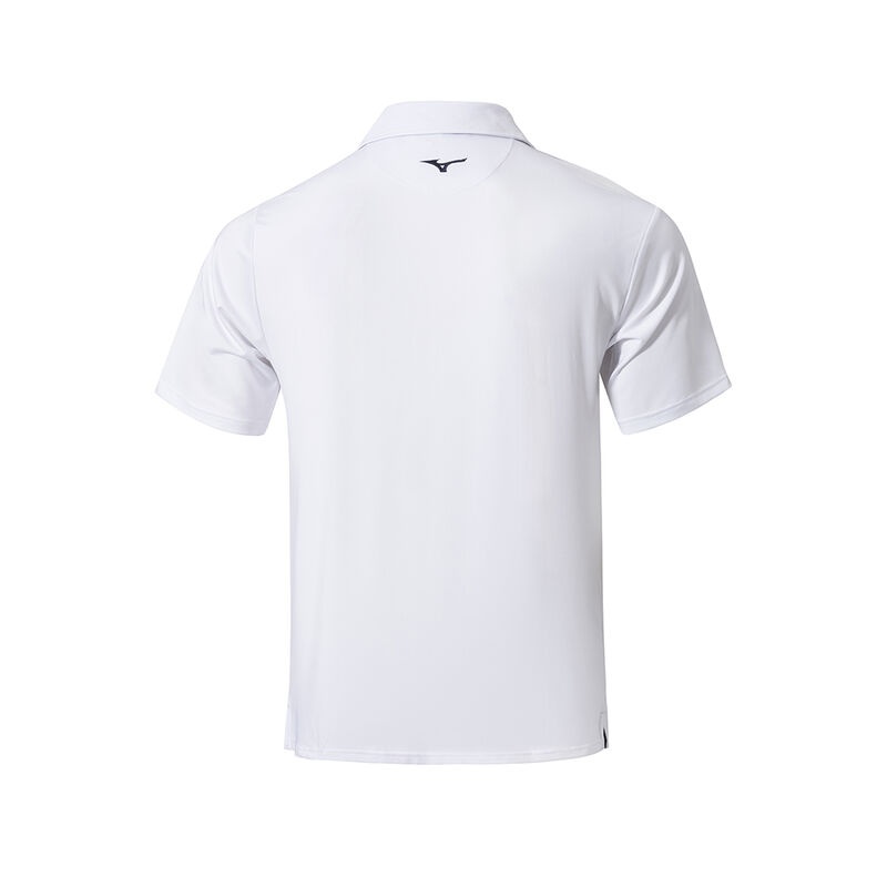 Mizuno QD Comp Polo Herre Hvide | Danmark M1687SF