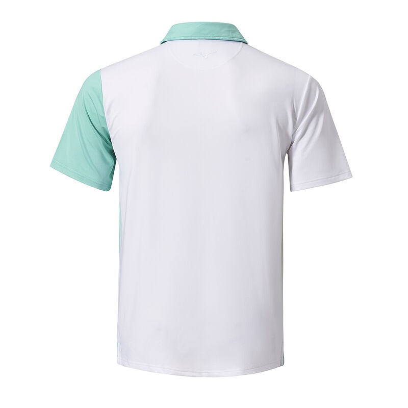 Mizuno QD Elite Panel Polo Herre Grøn Hvide | Danmark M7356UD