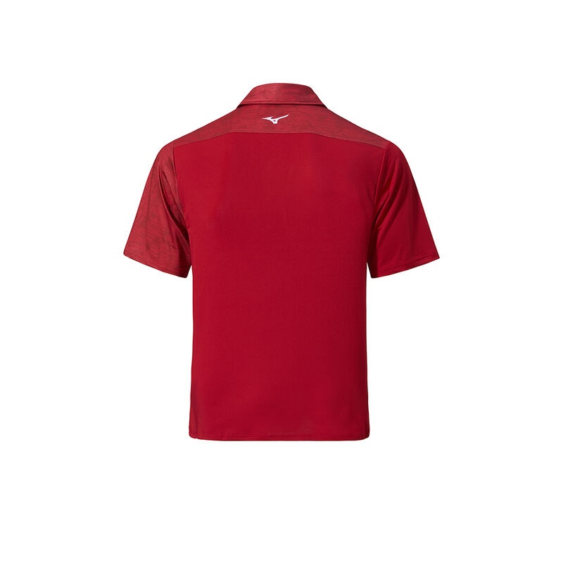 Mizuno QD Hazard Bloc Polo Herre Rød | Danmark M6910YH