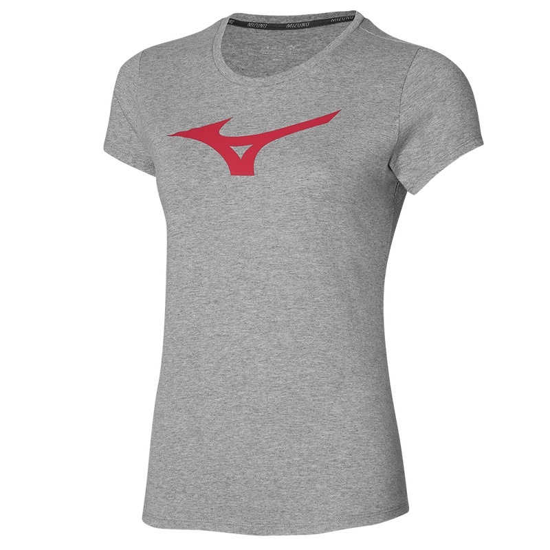 Mizuno Rb Logo Tee T Shirts Dame Grå | Danmark M4867ES