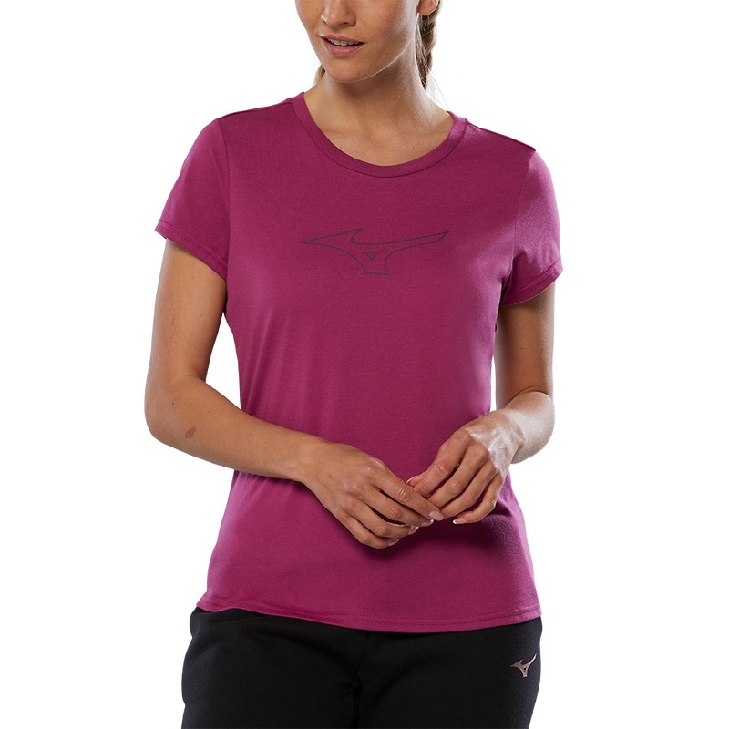 Mizuno Rb Logo Tee T Shirts Dame Lyserød | Danmark M9647TY