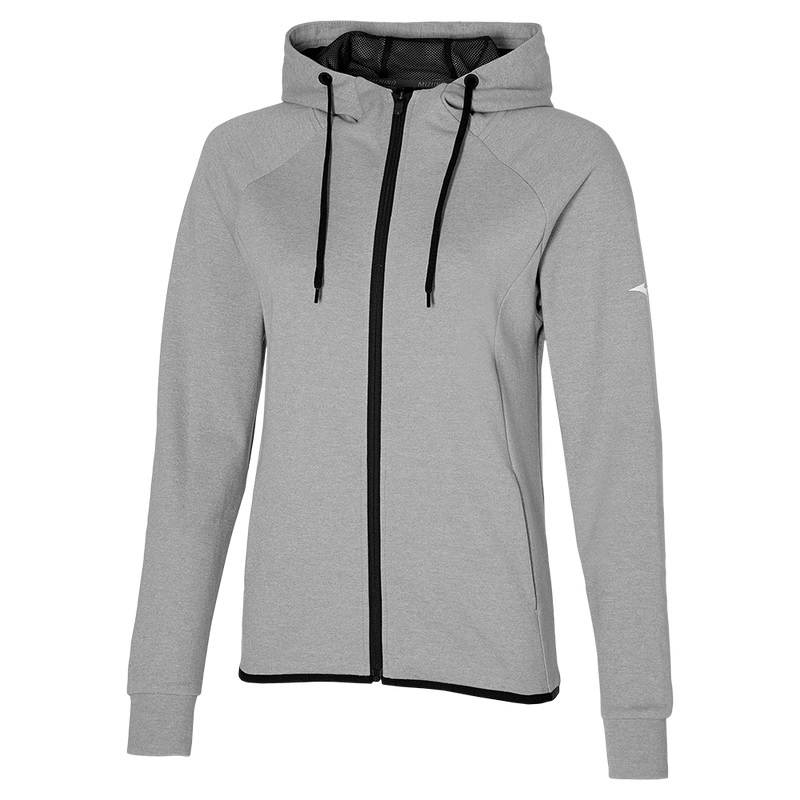 Mizuno Rb Sweat Hættetrøje Dame Grå | Danmark M8437CK