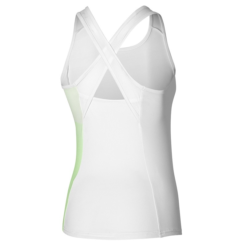 Mizuno Release Printed Tank Tank Top Dame Hvide | Danmark M9601KX