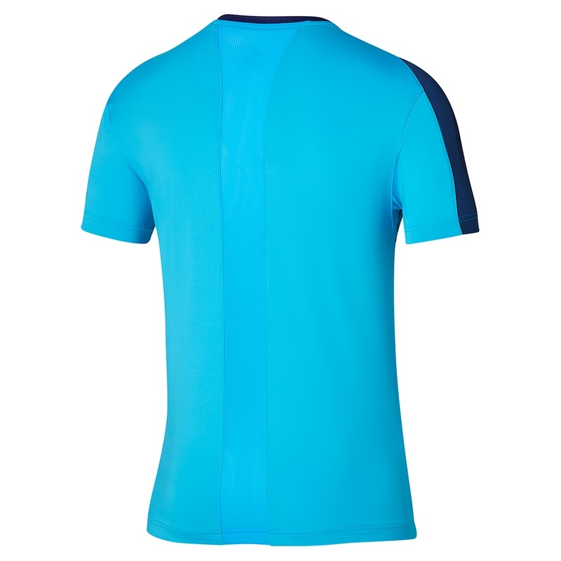 Mizuno Release Shadow Tee T Shirts Herre Blå | Danmark M4916LV