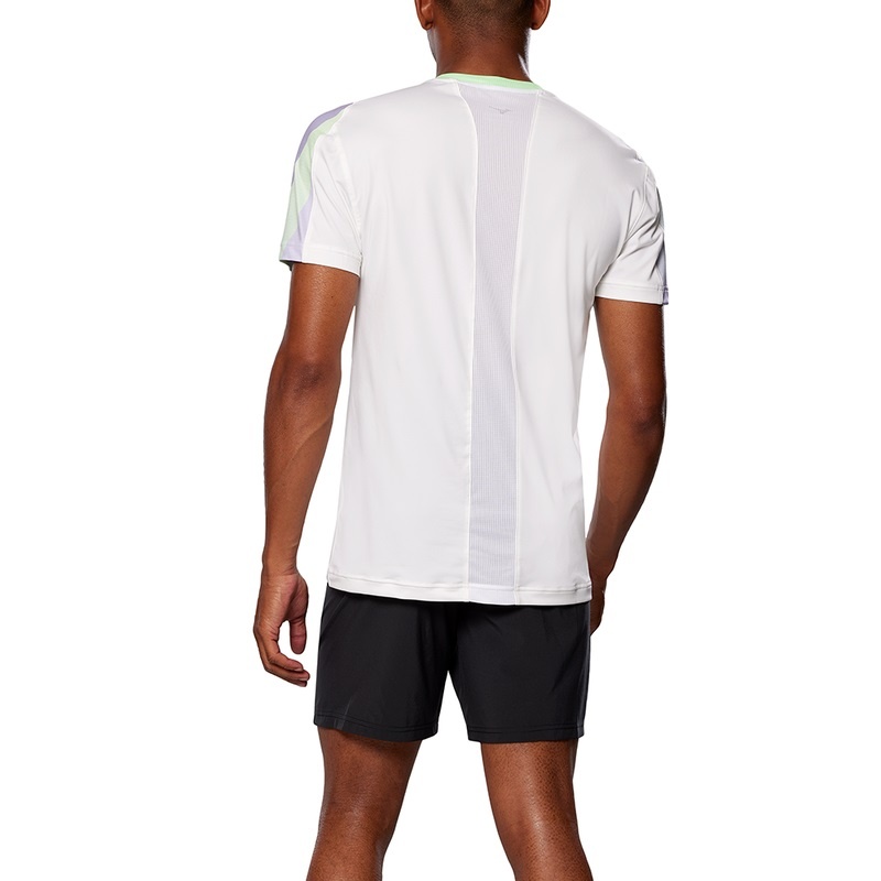 Mizuno Release Shadow Tee T Shirts Herre Hvide | Danmark M3248CJ