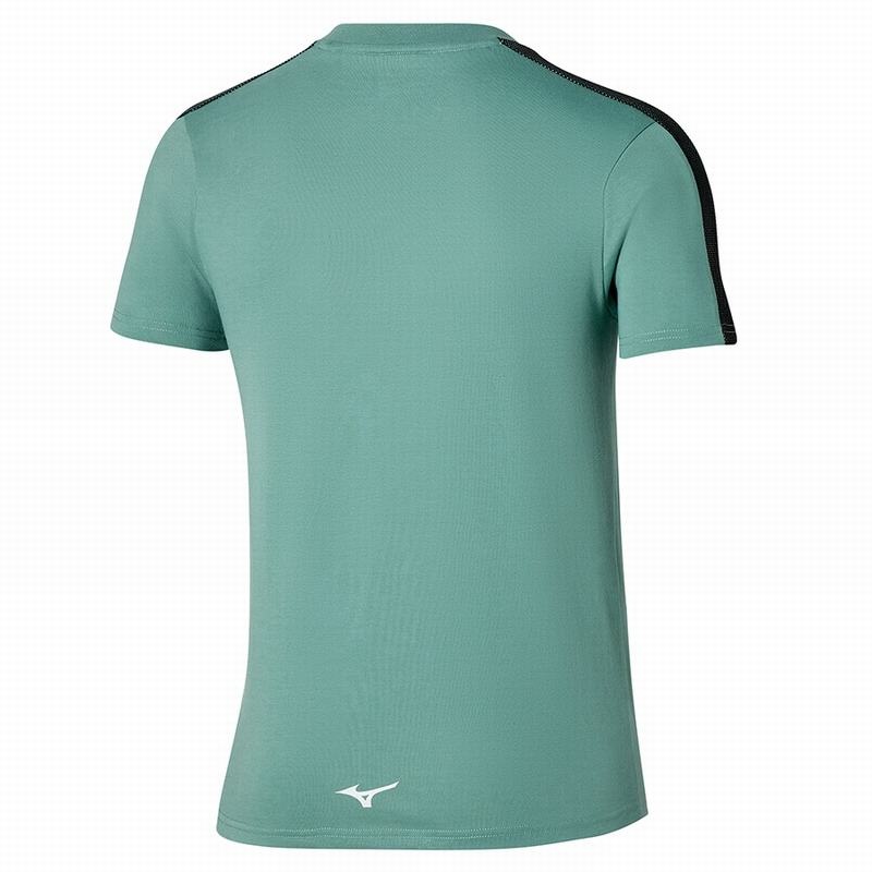 Mizuno Release Tape Tee T Shirts Herre Blå | Danmark M0523YL