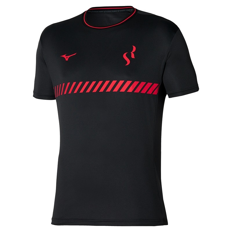 Mizuno Sergio Ramos Trænings Tee T Shirts Dame Sort | Danmark M6958AD