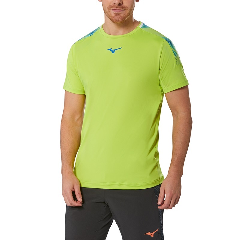 Mizuno Shadow Tee T Shirts Herre Lysegrøn | Danmark M8690XQ