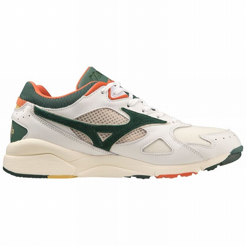 Mizuno Sky Medal Sneakers Dame Hvide Grøn Orange | Danmark M4693SJ