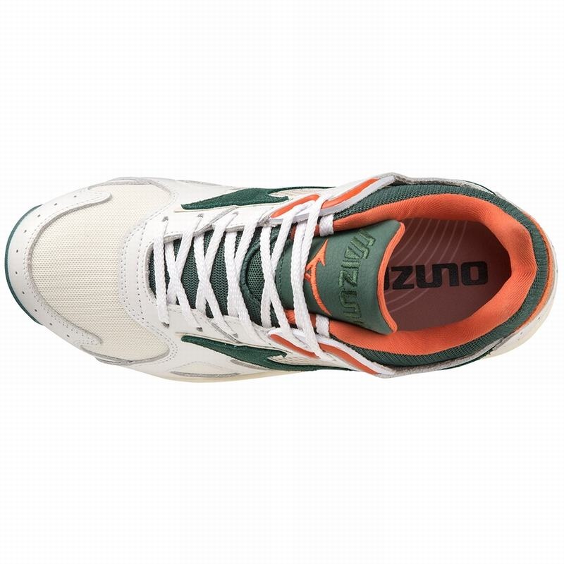 Mizuno Sky Medal Sneakers Dame Hvide Grøn Orange | Danmark M4693SJ