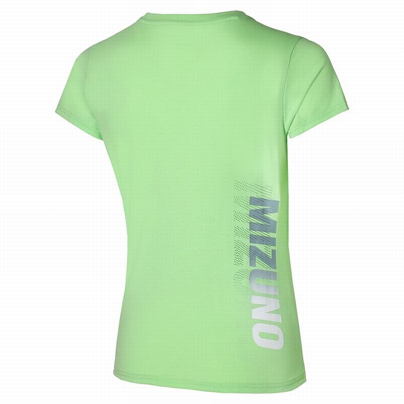 Mizuno Tee T Shirts Dame Grøn | Danmark M1540IN