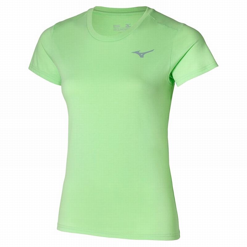 Mizuno Tee T Shirts Dame Grøn | Danmark M1540IN