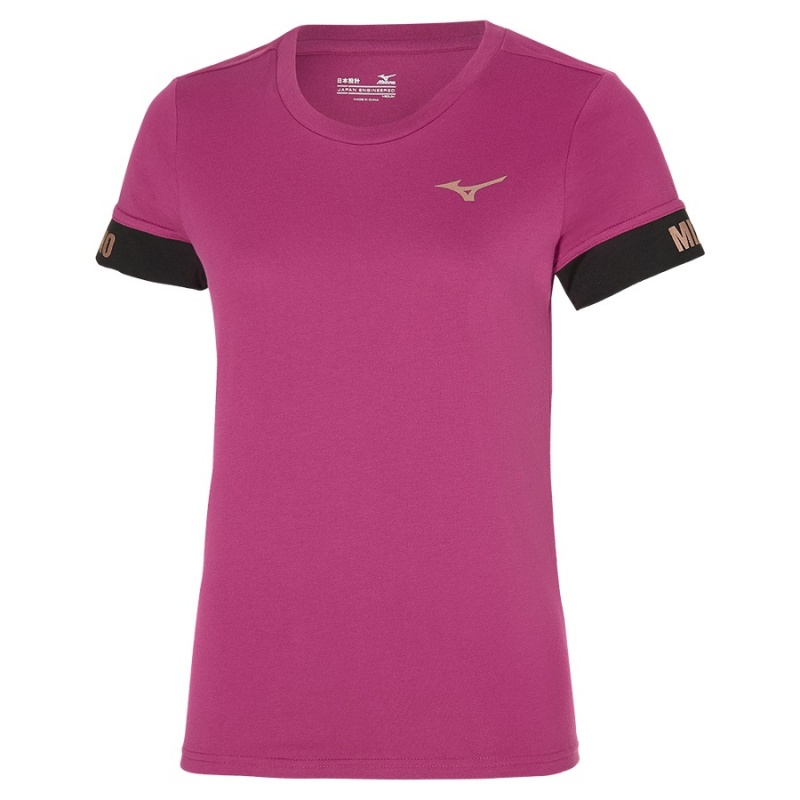 Mizuno Tee T Shirts Dame Lyserød | Danmark M1293CN