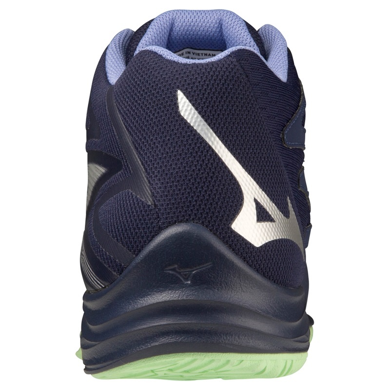 Mizuno Thunder Blade Z Mid Volleyballsko Dame Blå Grøn | Danmark M0351IM