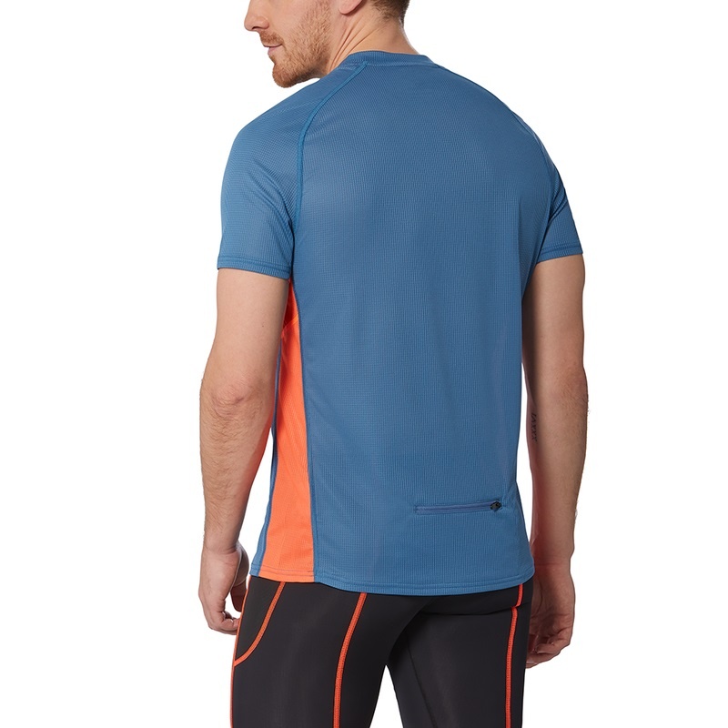 Mizuno Trail Dryaeroflow HZ Tee T Shirts Herre Blå | Danmark M0258MJ