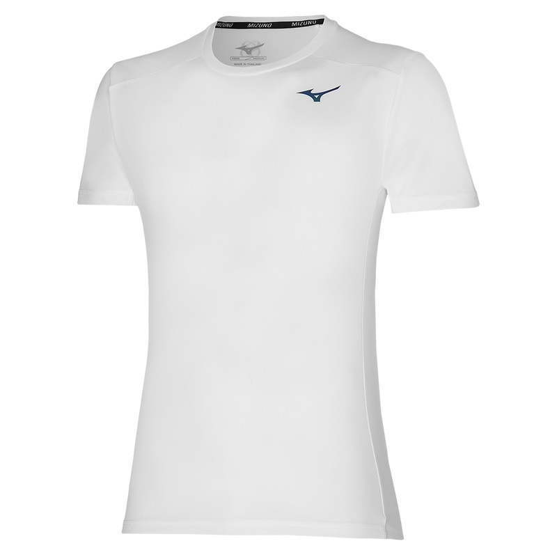 Mizuno Two Loops 88 Tee T Shirts Herre Hvide | Danmark M1246FE