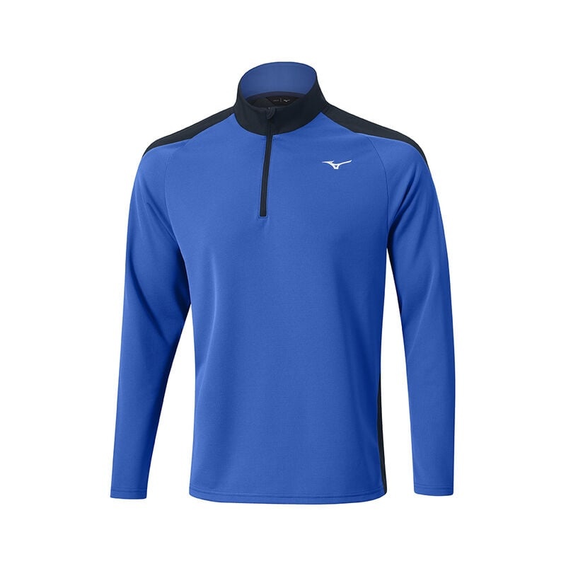 Mizuno Vinter Breeze 1/4 Zip Toppe Herre Blå | Danmark M7905QA