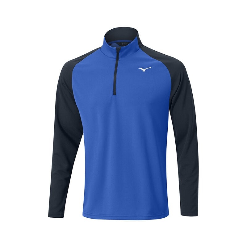 Mizuno Vinter Breeze Bloc 1/4 Zip Toppe Herre Blå | Danmark M9635KW