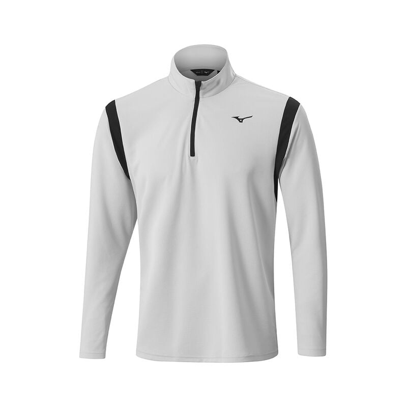 Mizuno Vinter Breeze Elite 1/4 Zip Toppe Herre Grå | Danmark M4971EI