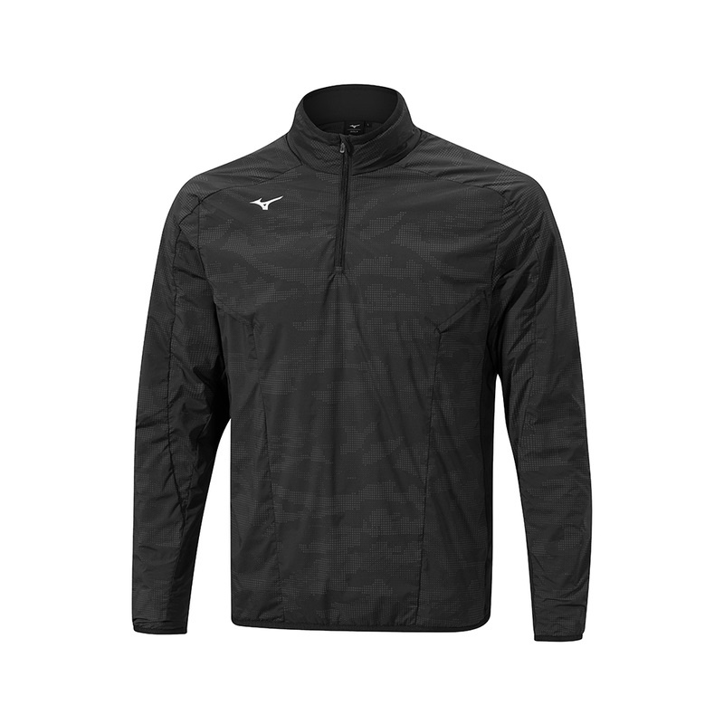 Mizuno Vinter Stretch 1/4 Zip Toppe Herre Sort | Danmark M7958NE