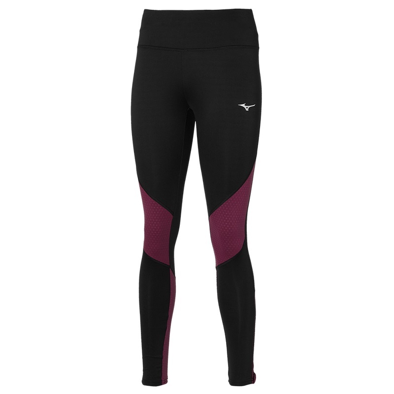 Mizuno Warmalite Tights Dame Sort Lyserød | Danmark M1238TQ