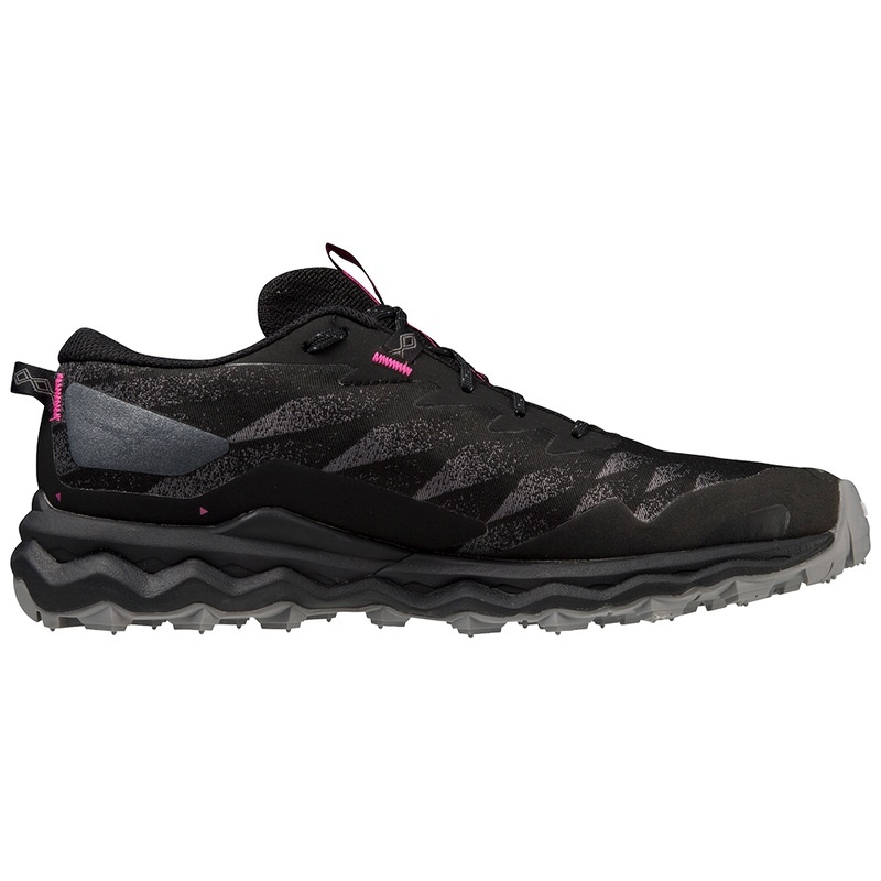 Mizuno Wave Daichi 7 GTX Trail Løbesko Dame Sort Fuchsia | Danmark M7806YN