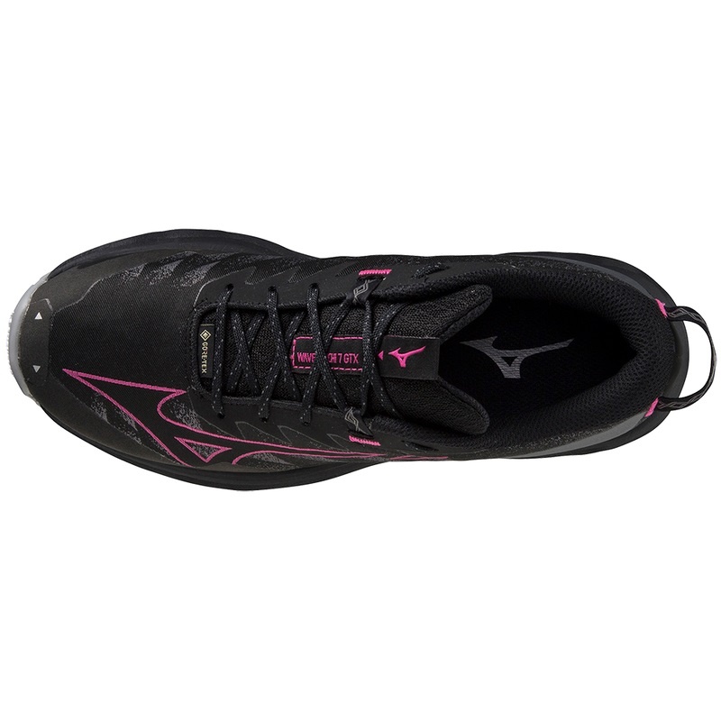 Mizuno Wave Daichi 7 GTX Trail Løbesko Dame Sort Fuchsia | Danmark M7806YN