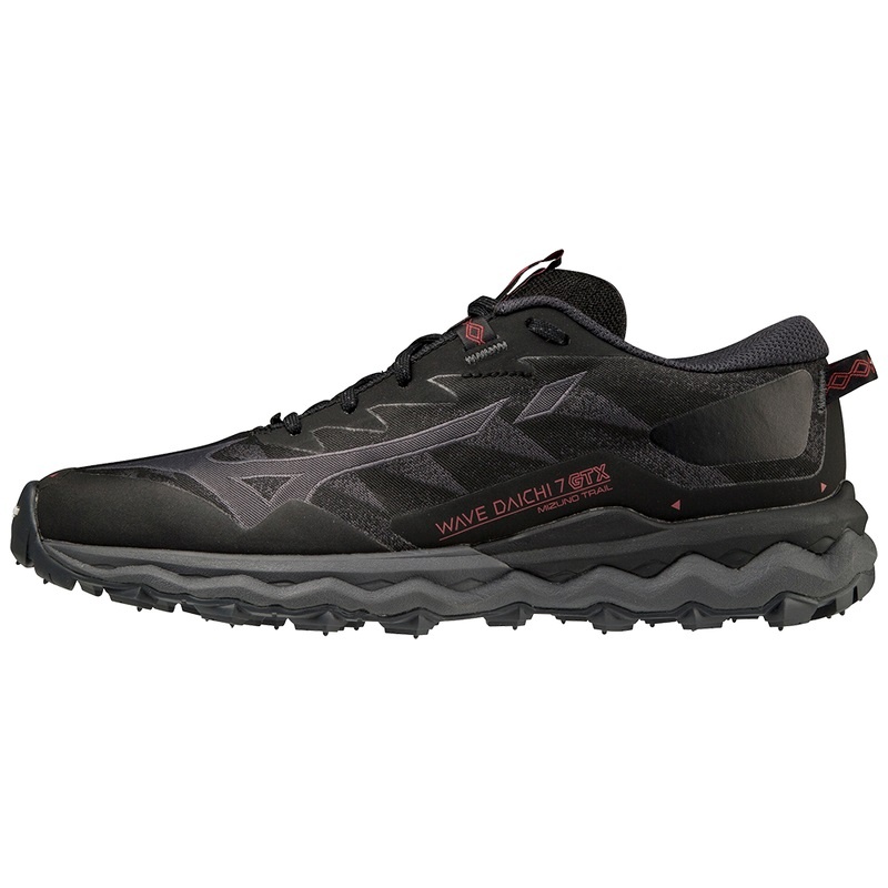 Mizuno Wave Daichi 7 GTX Trail Løbesko Dame Sort Mørkerød Lyserød | Danmark M2950ZX