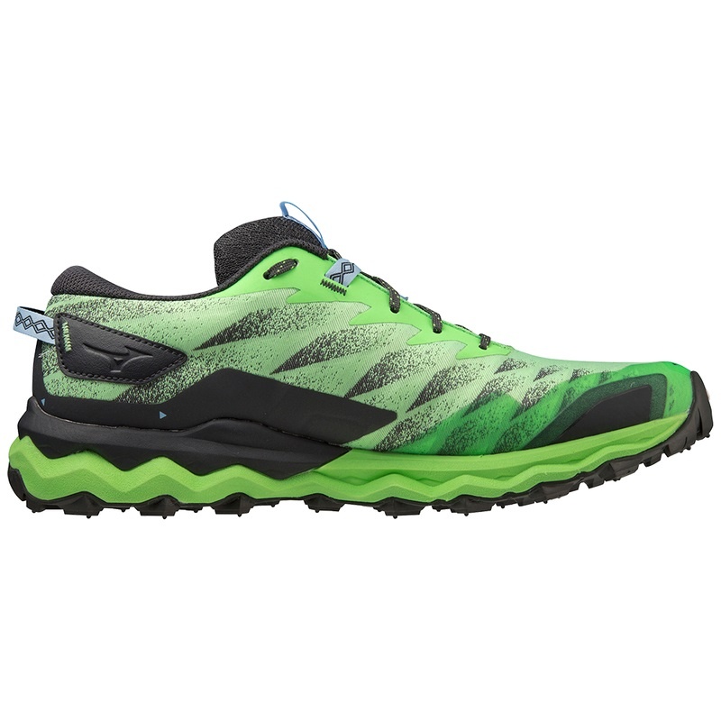 Mizuno Wave Daichi 7 Trail Løbesko Herre Grøn Blå | Danmark M2468WZ