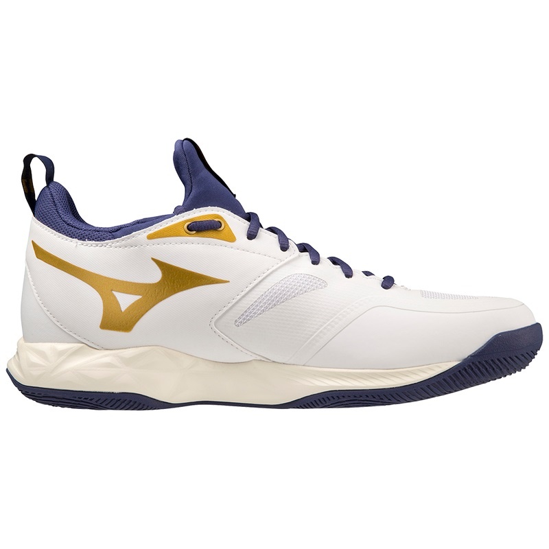 Mizuno Wave Dimension Volleyballsko Dame Hvide Guld | Danmark M8341XV