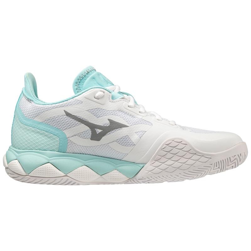 Mizuno Wave Enforce Tour AC Tennissko Dame Hvide Turkis | Danmark M2183CN