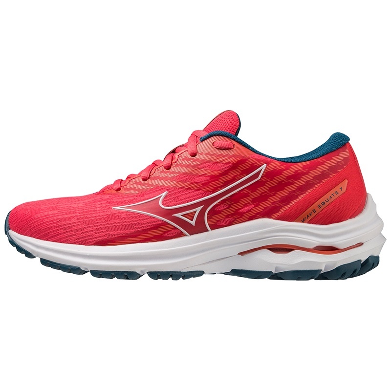 Mizuno Wave Equate 7 Løbesko Dame Lyserød Hvide Blå | Danmark M2167TE