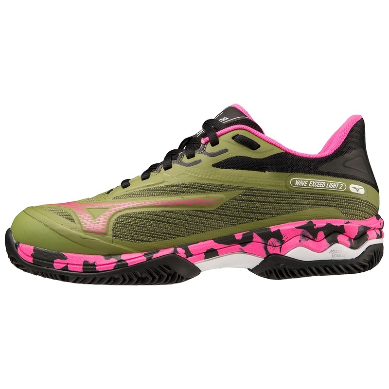 Mizuno Wave Exceed Light 2 Padel Sko Dame Grøn Sort | Danmark M8490BI