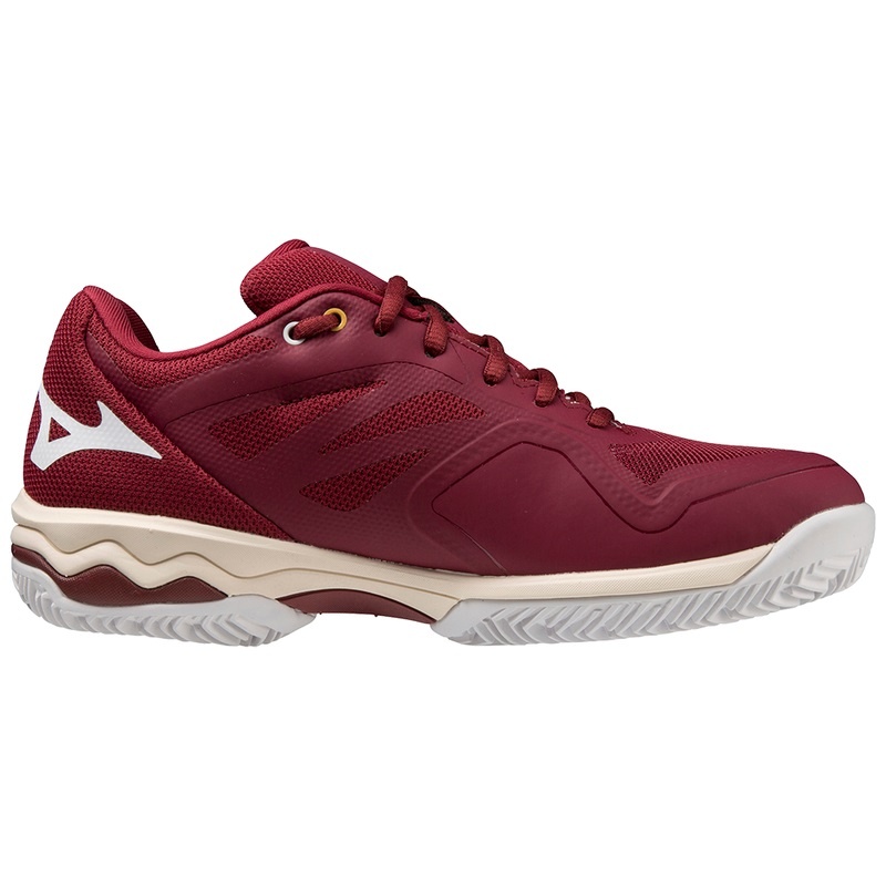 Mizuno Wave Exceed Light CC Tennissko Dame Mørkerød Hvide | Danmark M8063TQ