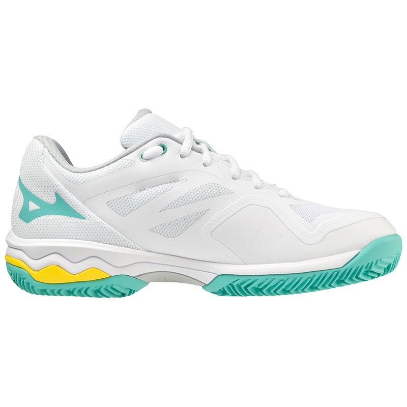 Mizuno Wave Exceed Light CC Tennissko Dame Hvide Turkis | Danmark M0164SU