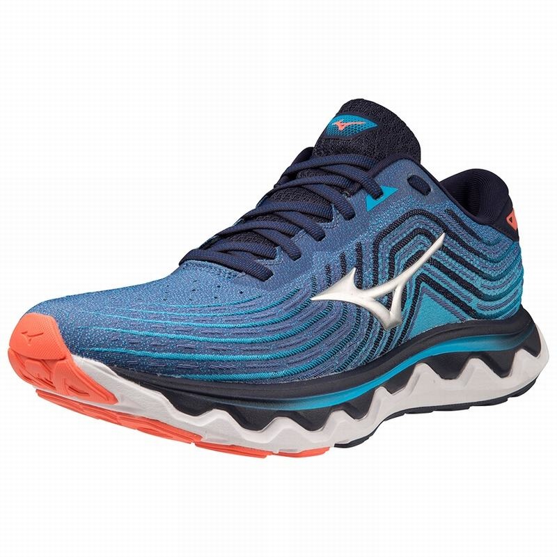 Mizuno Wave Horizon 6 Løbesko Herre Sølv | Danmark M6382HV