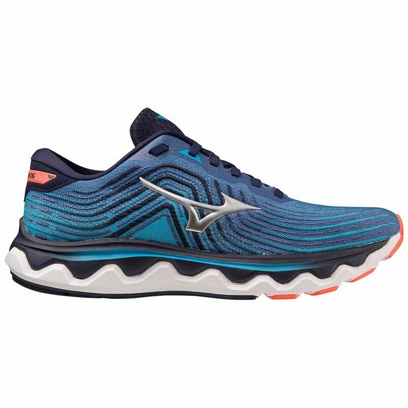 Mizuno Wave Horizon 6 Løbesko Herre Sølv | Danmark M6382HV