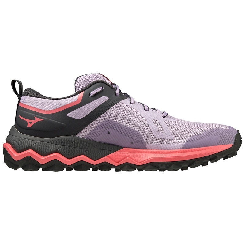 Mizuno Wave Ibuki 4 Trail Løbesko Dame Lilla Sort Orange Koral | Danmark M3568PW