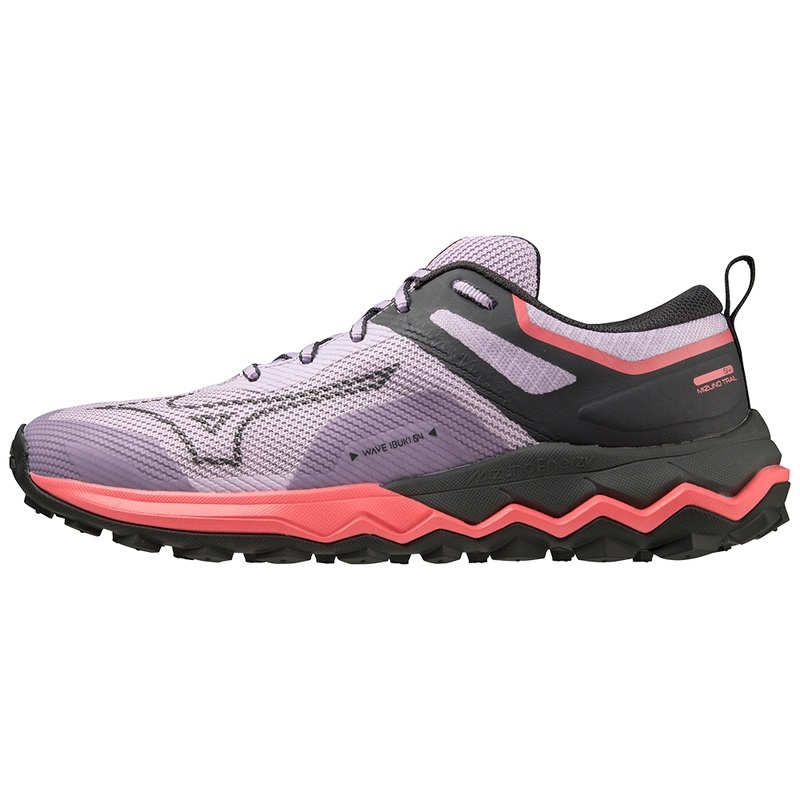 Mizuno Wave Ibuki 4 Trail Løbesko Dame Lilla Sort Orange Koral | Danmark M3568PW