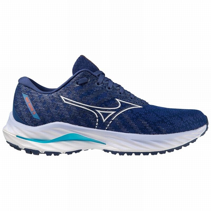 Mizuno Wave Inspire 19 Løbesko Dame Hvide | Danmark M1982PZ